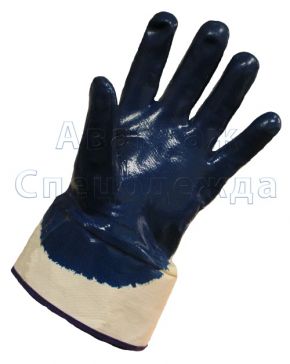 Перчатки с нитриловым покрытием (крага) 