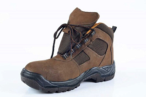 Ботинки нубук, подошва ПУ+ТПУ, МБС, глухой клапан, мягкий кант, подноряд Tipika