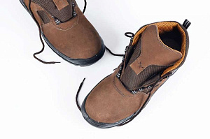 Ботинки нубук, подошва ПУ+ТПУ, МБС, глухой клапан, мягкий кант, подноряд Tipika