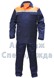 Костюм рабочий летний МАСТЕР  (куртка-полукомбинезон) ткань саржа